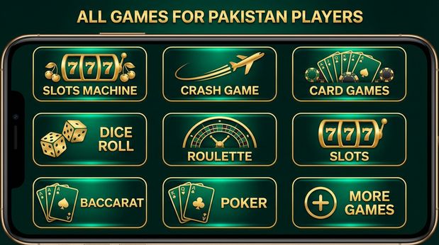 Main screen of PakGame games page for PK players